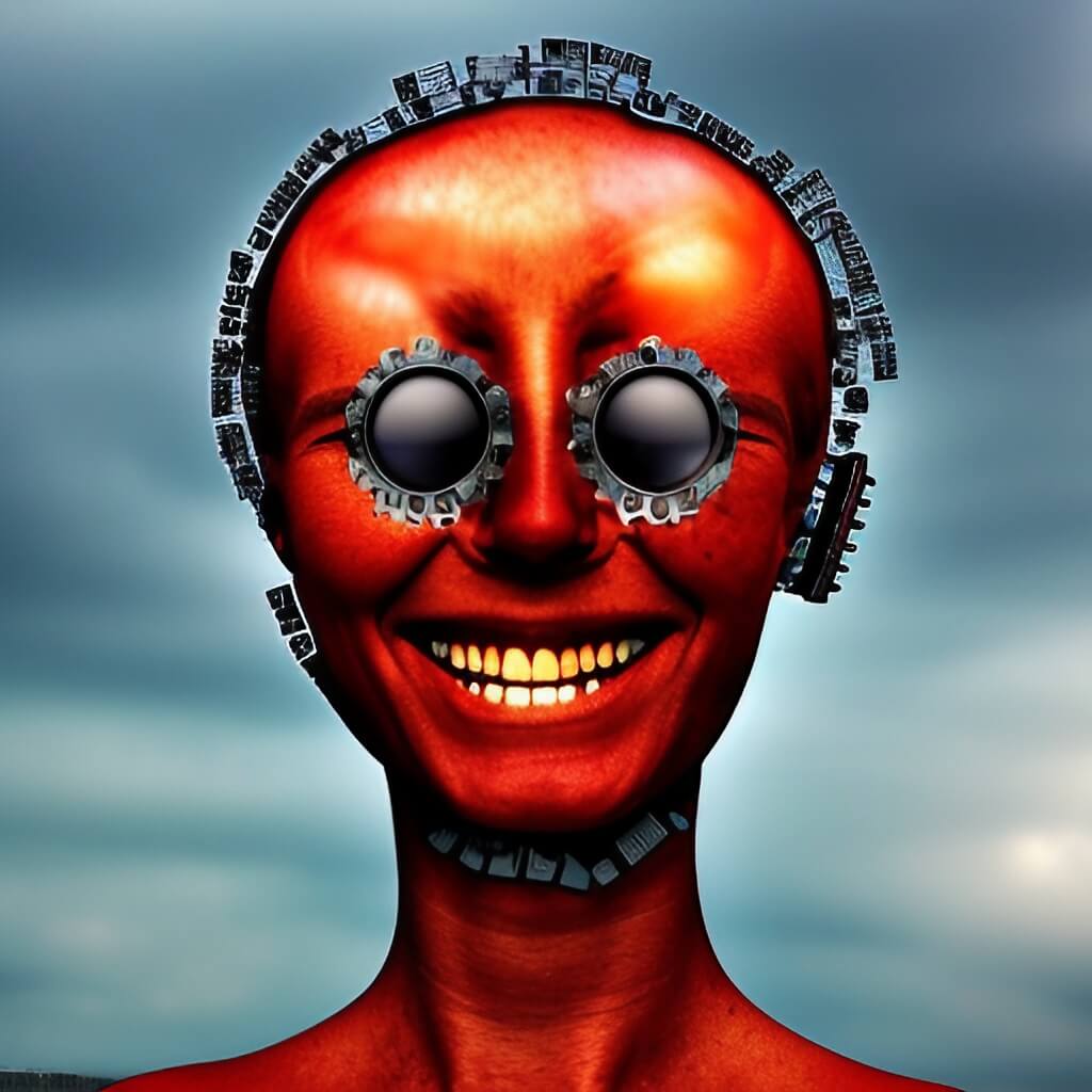 Jasper AI-generated art of a man smiling for hyperautomation